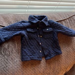 Navy blue button up jacket
